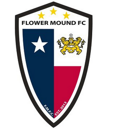 FLOWER MOUND FC F.M.F.C. EST. 2013 logo