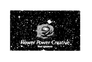 FLOWER POWER CREATIVE YOUR UNIVERSE logo