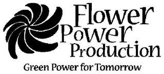 FLOWER POWER PRODUCTION GREEN POWER FOR TOMORROW logo