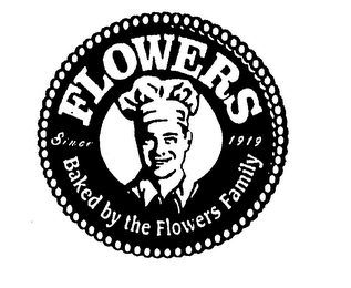 FLOWERS BAKED BY THE FLOWERS FAMILY SINCE 1919 logo