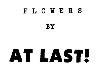 FLOWERS BY AT LAST! logo