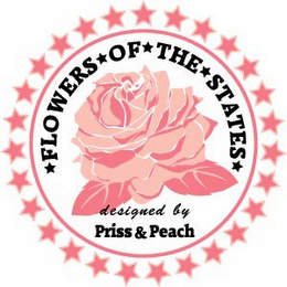 FLOWERS OF THE STATES DESIGNED BY PRISS & PEACH logo