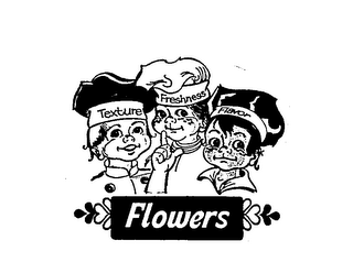 FLOWERS TEXTURE FRESHNESS FLAVOR logo