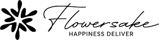 FLOWERSAKE HAPPINESS DELIVER logo
