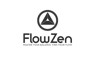 FLOWZEN MASTER YOUR BALANCE, FIND YOUR FLOW logo