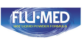 FLU · MED HOT LIQUID POWER FORMULA logo