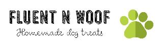 FLUENT N WOOF HOMEMADE DOG TREATS logo