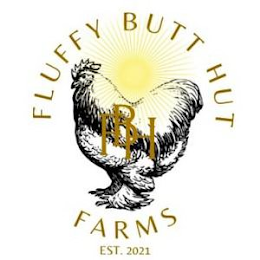 FLUFFY BUTT HUT FBH FARMS EST 2021 logo