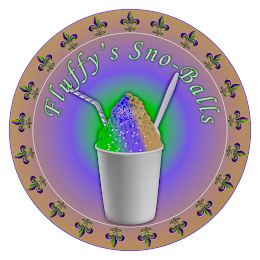 FLUFFY'S SNO-BALLS logo