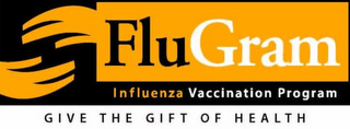 FLUGRAM INFLUENZA VACCINATION PROGRAM GIVE THE GIFT OF HEALTH logo