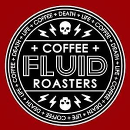 FLUID COFFEE ROASTERS DEATH + LIFE + COFFEE logo