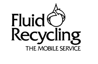 FLUID RECYCLING THE MOBILE SERVICE logo