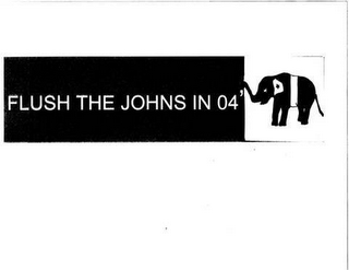 FLUSH THE JOHNS IN 04' logo