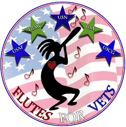 FLUTES FOR VETS USAF USMC USN USA USCG logo