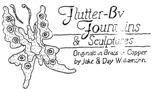 FLUTTER-BY FOUNTAINS & SCULPTURES ORIGINALS IN BRASS & COPPER BY JAKE & DAY WILLIAMSON logo