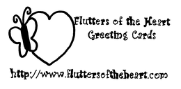FLUTTERS OF THE HEART GREETING CARDS HTTP://WWW.FLUTTERSOFTHEHEART.COM logo