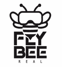 FLY BEE REAL logo