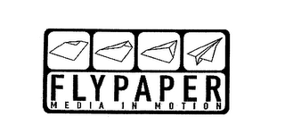 FLY PAPER MEDIA IN MOTION logo