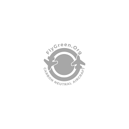 FLYGREEN.ORG CARBON NEUTRAL AIRCRAFT logo