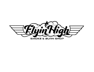 FLYIN' HIGH SMOKE & BURN SHOP logo