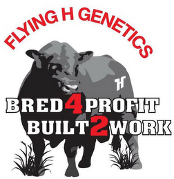 FLYING H GENETICS H BRED4PROFIT BUILT2WORK logo