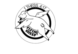 FLYING SHEEP 1 THESS. 4:17 logo