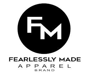 FM FEARLESSLY MADE APPAREL BRAND logo