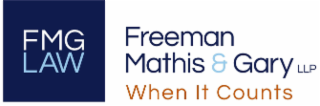 FMG LAW FREEMAN MATHIS & GARY LLP WHEN IT COUNTS logo