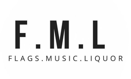 F.M.L FLAGS . MUSIC . LIQUOR logo