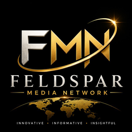 FMN FELDSPAR MEDIA NETWORK INNOVATIVE INFORMATIVE INSIGHTFUL logo