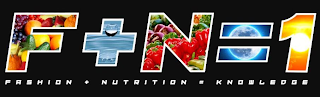 F+N=1 FASHION PLUS NUTRITION EQUALS KNOWLEDGE logo