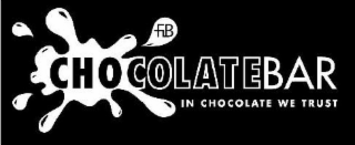 FNB CHOCOLATEBAR IN CHOCOLATE WE TRUST logo