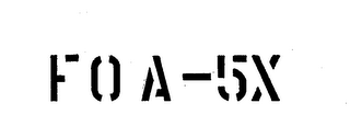FOA-5X logo