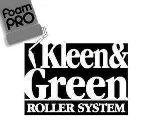 FOAM PRO KLEEN & GREEN ROLLER SYSTEM logo