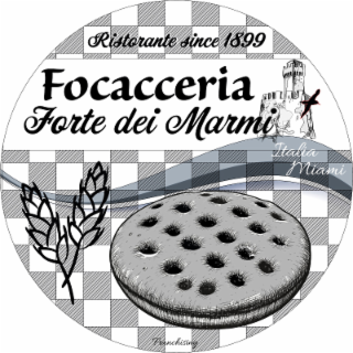 FOCACCERIA FORTE DEI MARMI RISTORANTE SINCE 1899 FRANCHISING ITALIA MIAMI logo