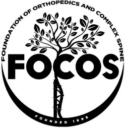 FOCOS FOUNDATION OF ORTHOPEDIC AND COMPLEX SPINE FOUNDED 1998 logo