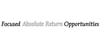 FOCUSED ABSOLUTE RETURN OPPORTUNITIES logo