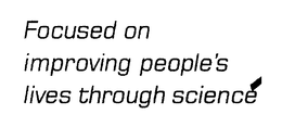 FOCUSED ON IMPROVING PEOPLE'S LIVES THROUGH SCIENCÉ logo