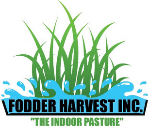 FODDER HARVEST INC. "THE INDOOR PASTURE" logo
