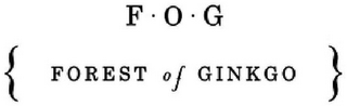 F.O.G { FOREST OF GINKGO } logo