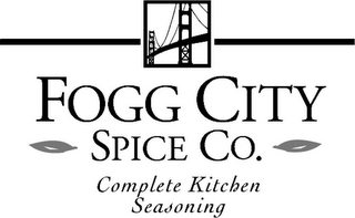 FOGG CITY. SPICE CO. COMPLETE KITCHEN SEASONING logo