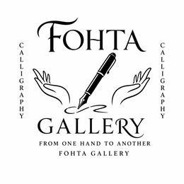 FOHTA GALLERY FROM ONE HAND TO ANOTHER FOHTA GALLERY CALLIGRAPHY logo