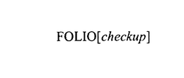 FOLIO[CHECKUP] logo