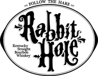 FOLLOW THE HARE RABBIT HOLE KENTUCKY STRAIGHT BOURBON WHISKEY logo