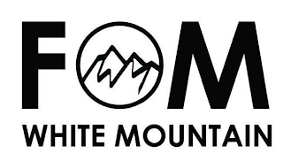 FOM WHITE MOUNTAIN logo