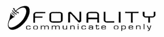 FONALITY COMMUNICATE OPENLY logo