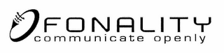 FONALITY COMMUNICATE OPENLY logo