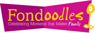 FONDOODLES CELEBRATING MOMENTS THAT MATTER, FONDLY logo