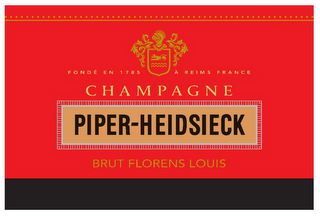 FONDÉ EN 1785 À REIMS FRANCE CHAMPAGNE PIPER-HEIDSIECK BRUT FLORENS LOUIS logo