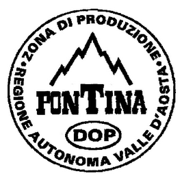 FONTINA DOP ZONA DI PRODUZIONE · REGIONE AUTONOMA VALLE D'AOSTA · logo